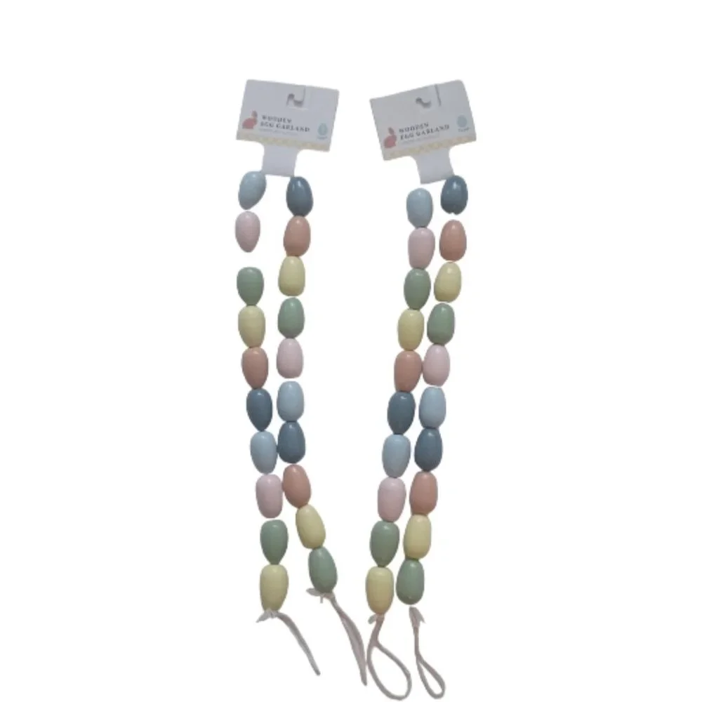 WOODEN EGG GARLAND